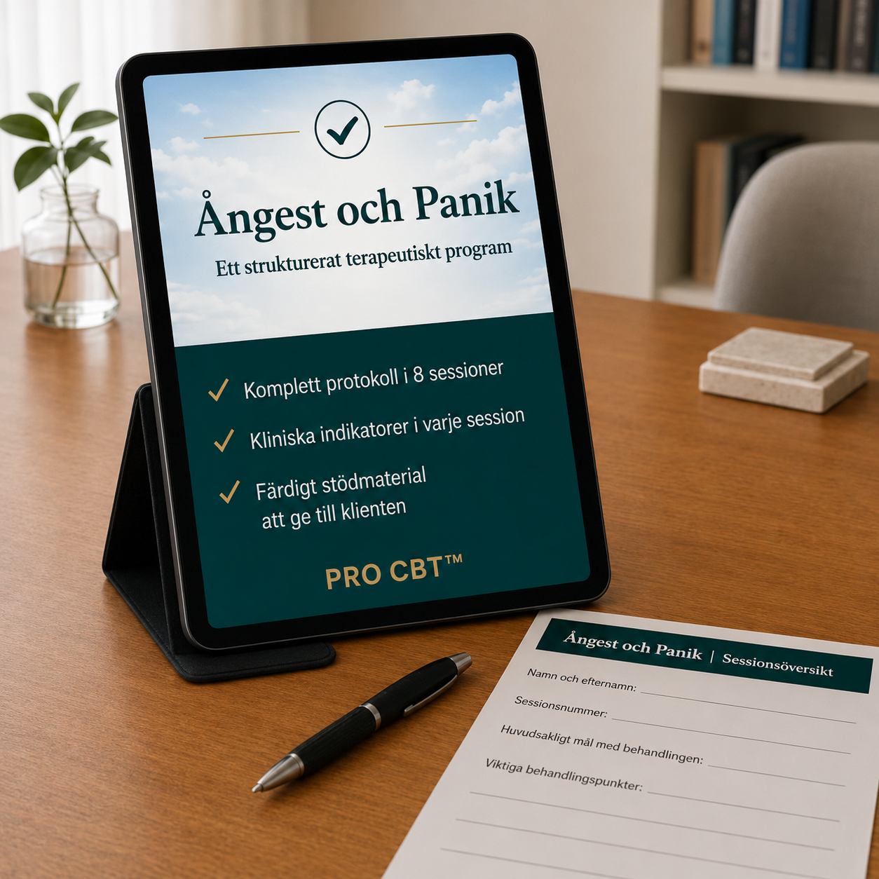 Arbete med ångest | Strukturerad utveckling av sessionen | SV