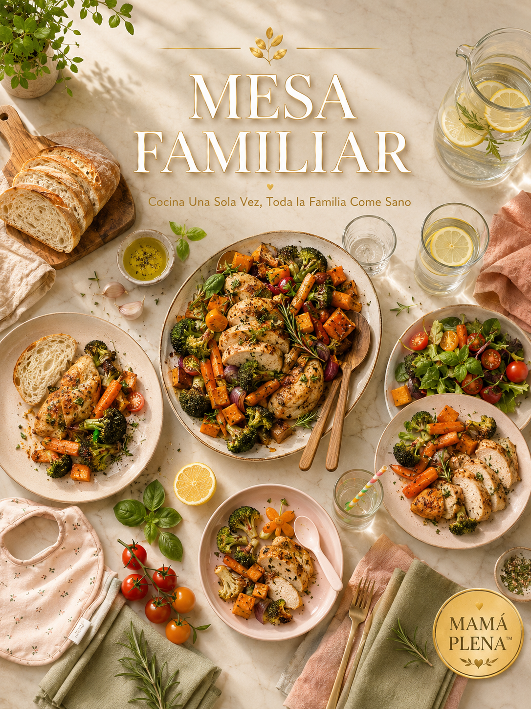 Mesa Familiar | Cocina Una Sola Vez, Toda la Familia Come Sano
