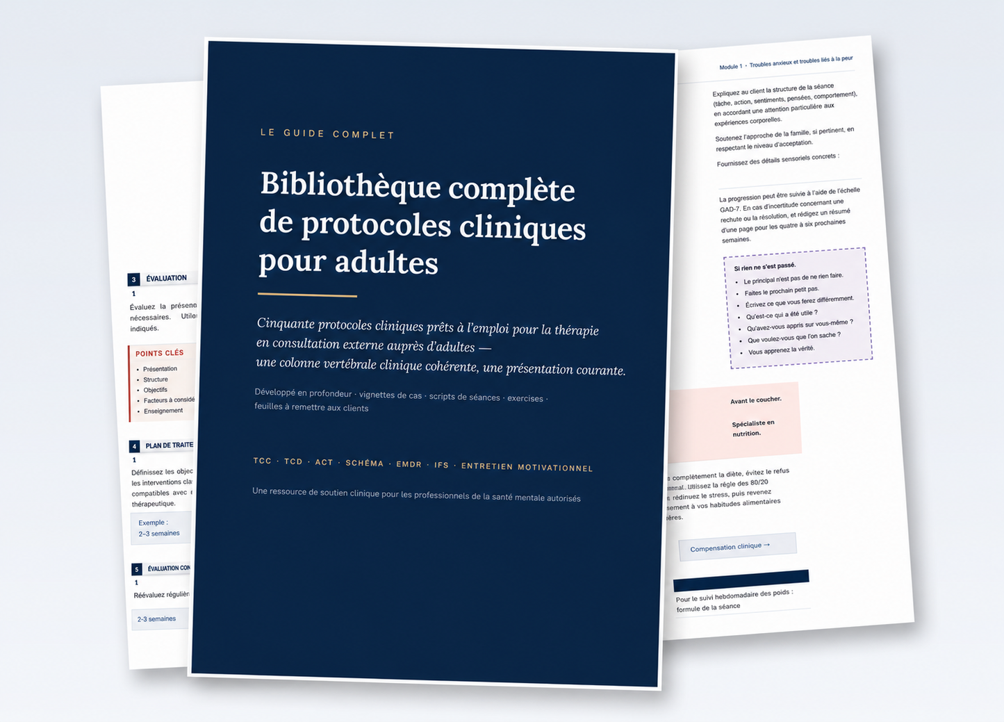 La bibliothèque complète de protocoles cliniques pour adultes — 50 protocoles prêts à l'emploi | GP