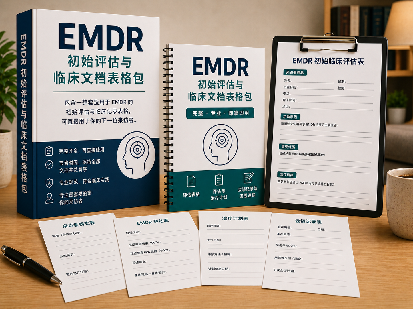 EMDR 临床初诊与文书表格套装