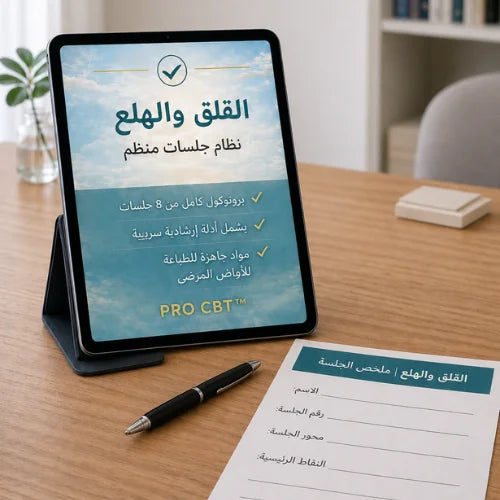 إدارة القلق | صيغة جلسات منظّمة