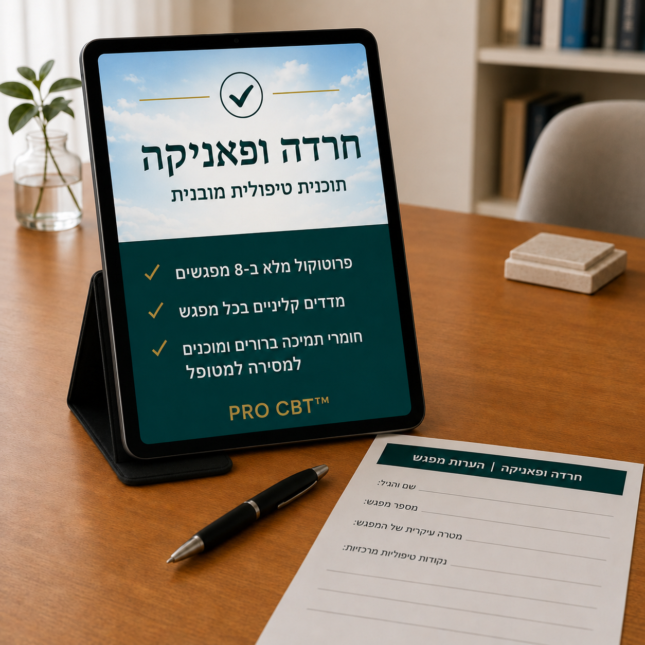 עבודה עם חרדה | מבנה מובנה של המפגש