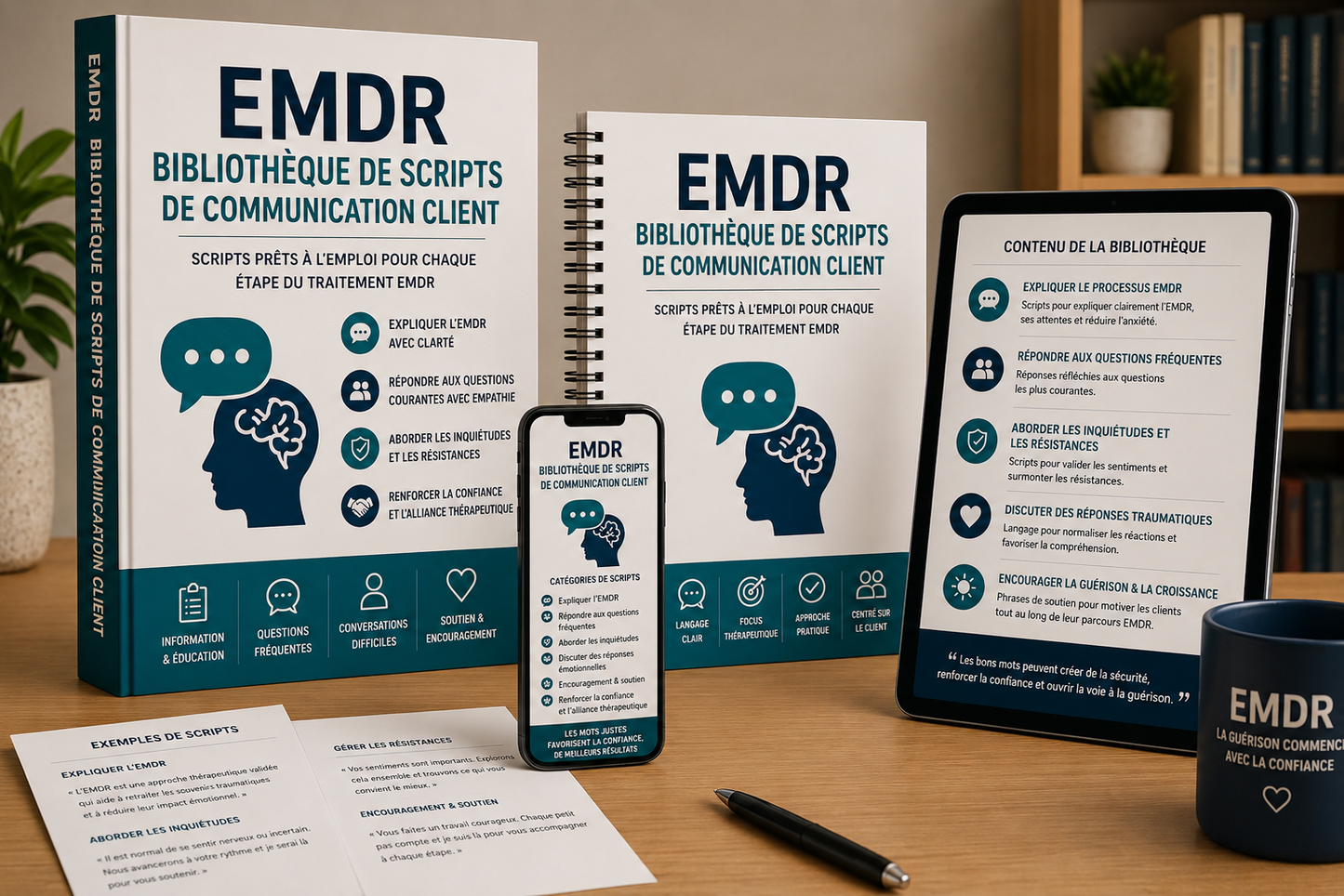 Bibliothèque de scripts de communication EMDR pour les clients
