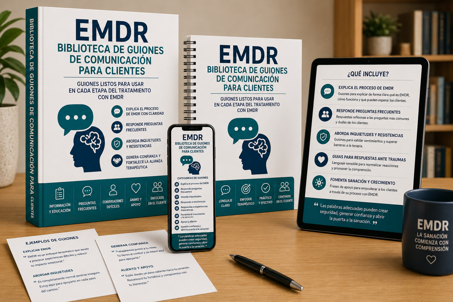 Biblioteca de guiones de comunicación con el paciente para EMDR