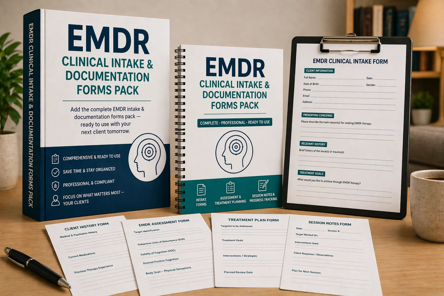 EMDR Clinical Intake & Documentation Forms Pack